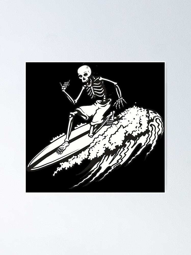 Surf Life - Surfing Skeleton