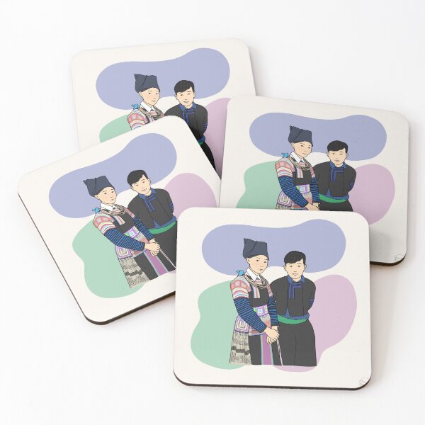 Item preview, Hmong Couple (meiyudesigns) designed and sold by meiyudesigns.