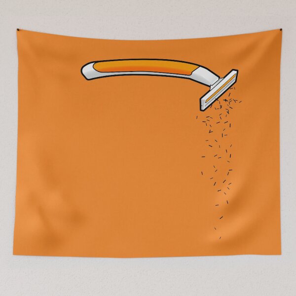 Item preview, Orange Citrus Razor - Colorful Bathroom Art Series designed and sold by garzonetto.