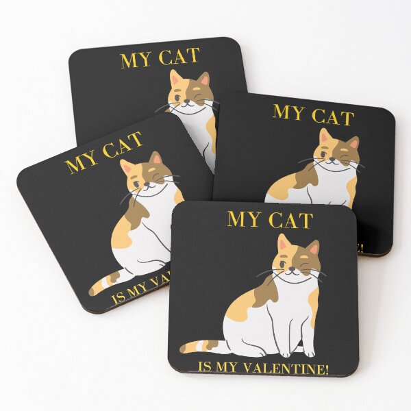 Aperçu de l'œuvre Mon chat est mon valentine |drôle de saint valentin| amoureux des chats créée et vendue par ArtisticThings1.