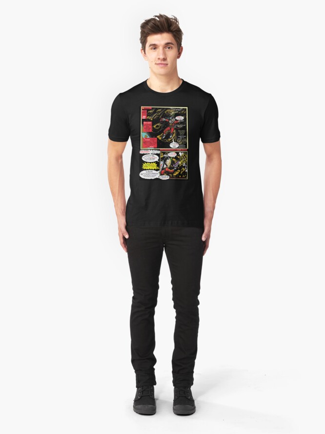 Alternate view of Page # 2 of Tex Watt's WEEKY (UNCENSORED) SUNDAY COMIX POP-ART Slim Fit T-Shirt