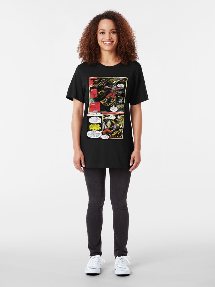 Alternate view of Page # 2 of Tex Watt's WEEKY (UNCENSORED) SUNDAY COMIX POP-ART Slim Fit T-Shirt