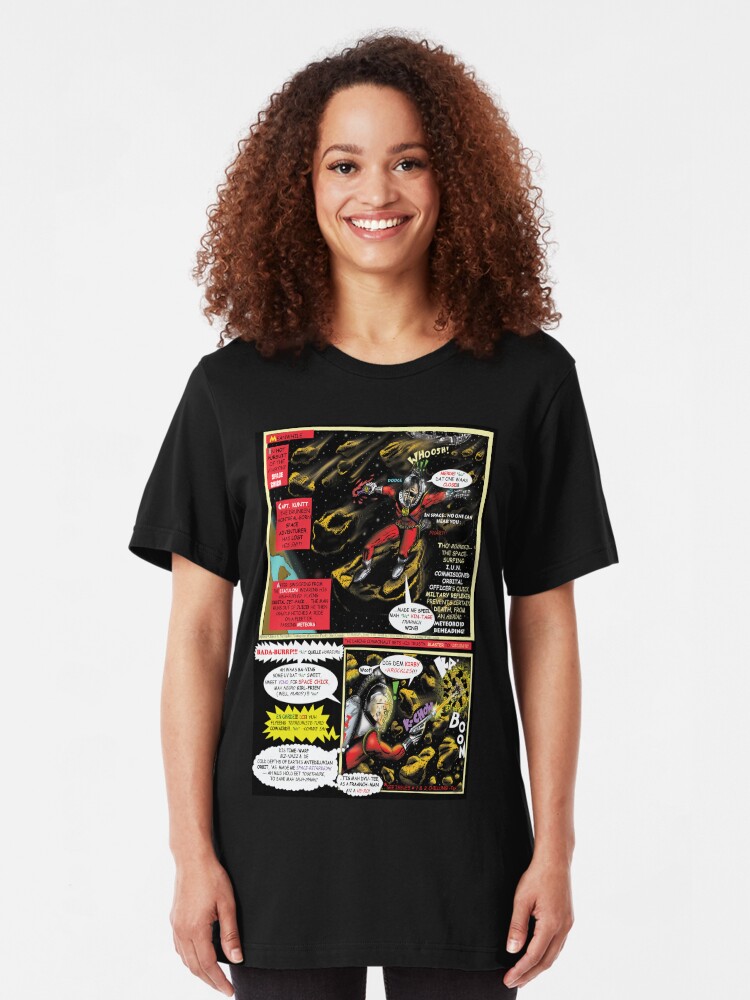 Alternate view of Page # 2 of Tex Watt's WEEKY (UNCENSORED) SUNDAY COMIX POP-ART Slim Fit T-Shirt