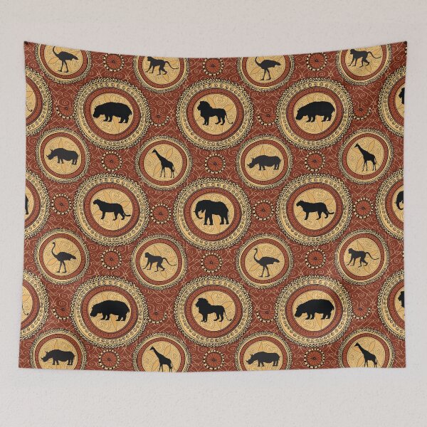 Item preview, African ethnic seamless woodland designed and sold by Mnightsa.
