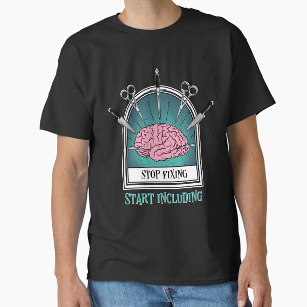 Item preview, Stop Fixing Start Including - Neurodiversity Acceptance Brain  designed and sold by MJDezigns.