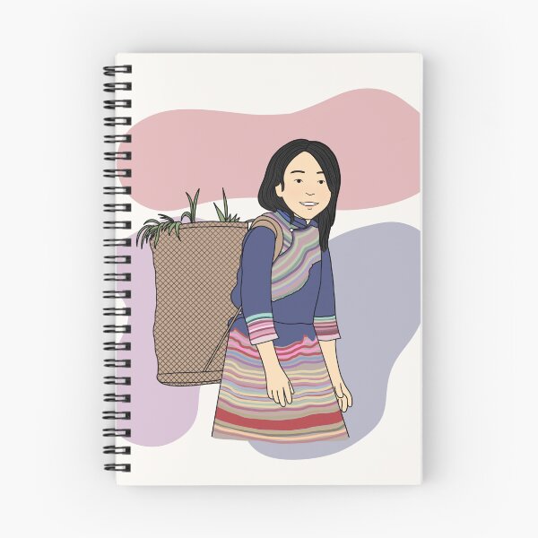 Item preview, Hmong Girl with Basket (meiyudesigns) designed and sold by meiyudesigns.