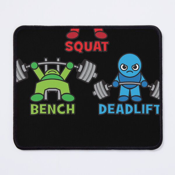 Item preview, Kawaii Powerlifter - Squat, Bench Press, Deadlift (Triangle) Essential designed and sold by raymondpdjar.