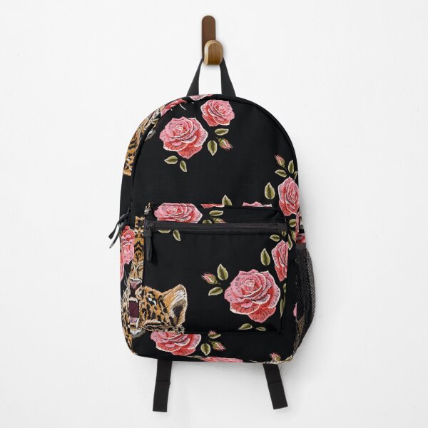 Item preview, Colorful floral embroidery leopard designed and sold by Mnightsa.