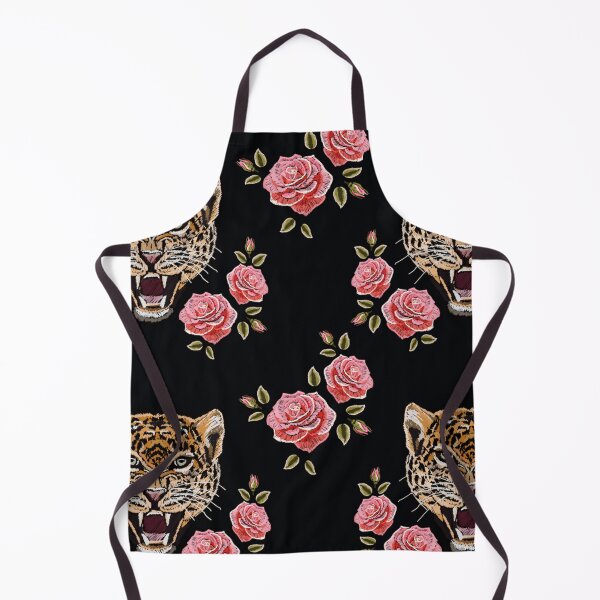 Item preview, Colorful floral embroidery leopard designed and sold by Mnightsa.