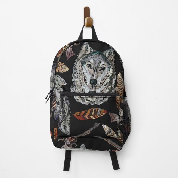 Item preview, Embroidery Wolf Native American designed and sold by Mnightsa.