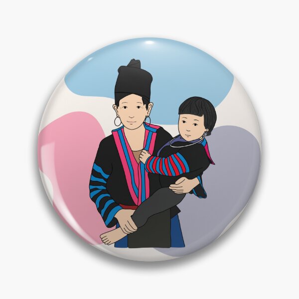Artikelvorschau, Hmong Oma mit Baby (meiyudesigns) entworfen und verkauft von meiyudesigns.