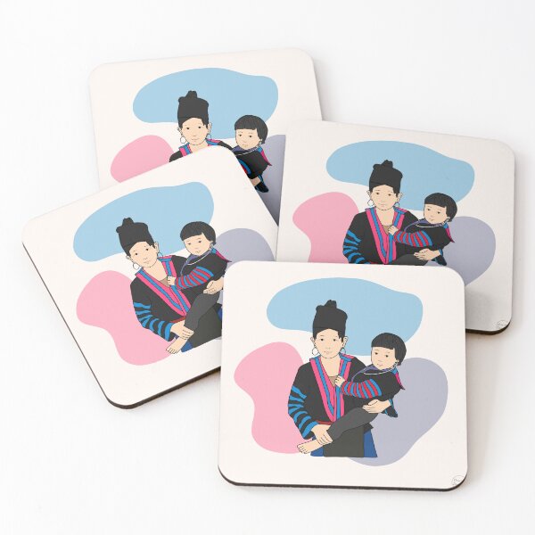 Item preview, Hmong Grandma with Baby (meiyudesigns) designed and sold by meiyudesigns.