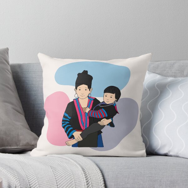 Item preview, Hmong Grandma with Baby (meiyudesigns) designed and sold by meiyudesigns.