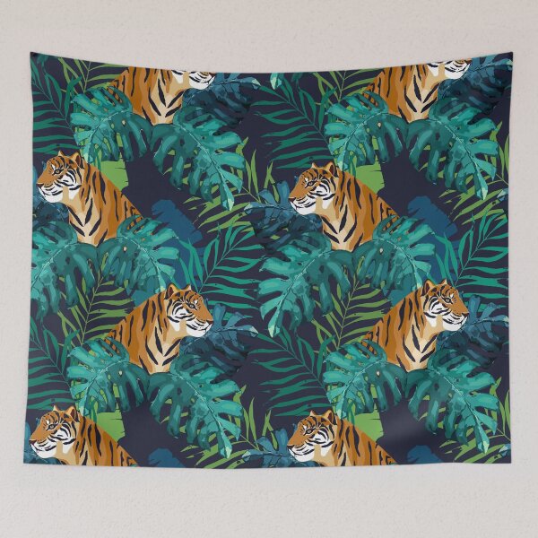 Item preview, Tiger Tropical Jungle designed and sold by Mnightsa.