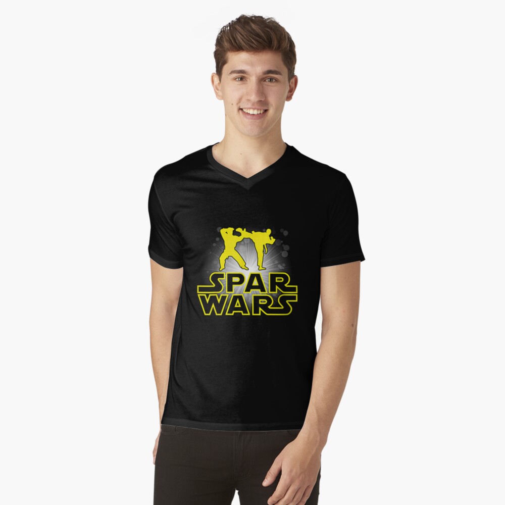 Vista previa del artículo con la obra «Camiseta de cuello en V», diseñado y vendido por Minilonal.