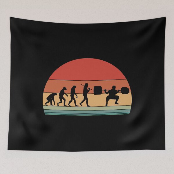 Item preview, Retro Weightlifter Evolution For Bodybuilders designed and sold by playloud.