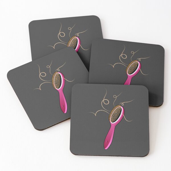 Item preview, Cepillo para el cabello negro y rosa - Serie de arte de baño colorido designed and sold by garzonetto.