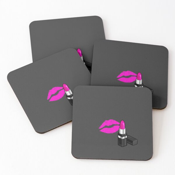 Item preview, Pink and Black Lipstick - Colorful Bathroom Art Series designed and sold by garzonetto.