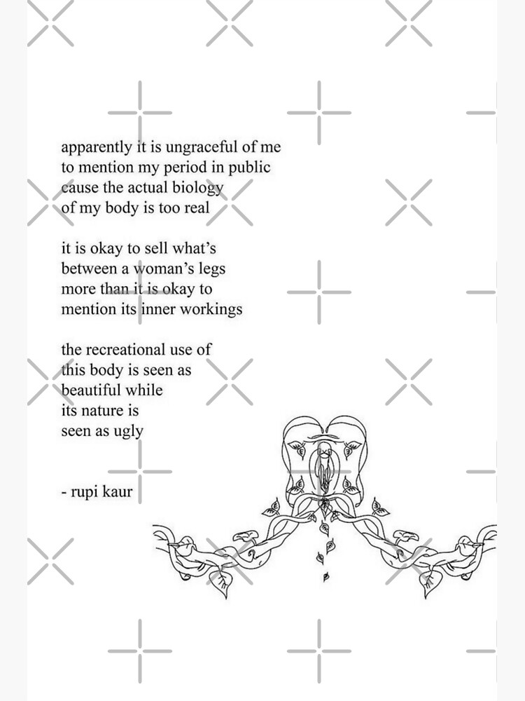 Poem by rupi kaur Sticker for Sale by Autummnn