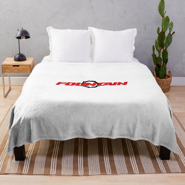 Fountain Boats Powerboat #2 Throw Blanket