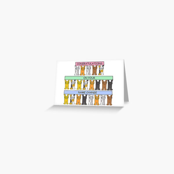 Item preview, Congratulations on Your Name Change designed and sold by KateTaylor.