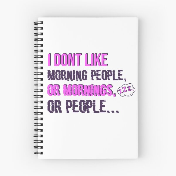 Item preview, I Dont like Morning People or Mornings or People designed and sold by ErmessThiings.
