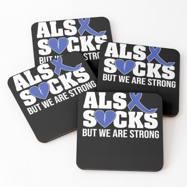 Item preview, ALS SUCKS but we are strong ALS Awareness broken heart Premium designed and sold by fostebris.