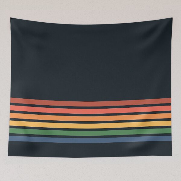 Item preview, Summer Nights, 70s Vintage Style Retro Stripes designed and sold by D-Spot Shop.