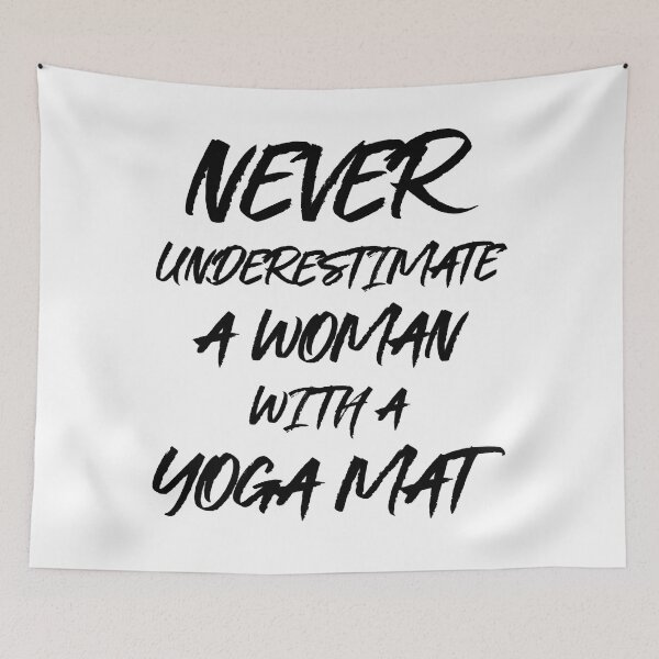 Item preview, Funny Woman With Yoga Mat  designed and sold by HarveySmith264.