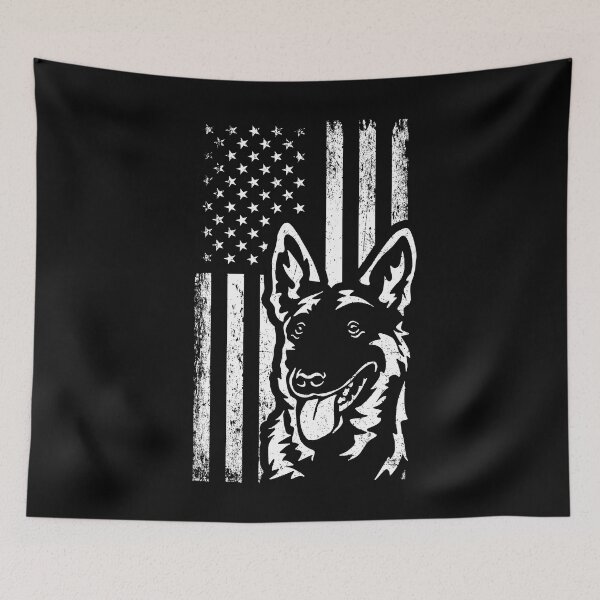 Item preview, Shepherd Patriotic American Flag Belgian Malinois designed and sold by More Cute Dogs.