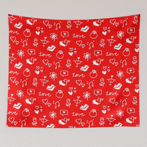 Item preview, Love Gifts Doodle Pattern designed and sold by IrisDesign20.