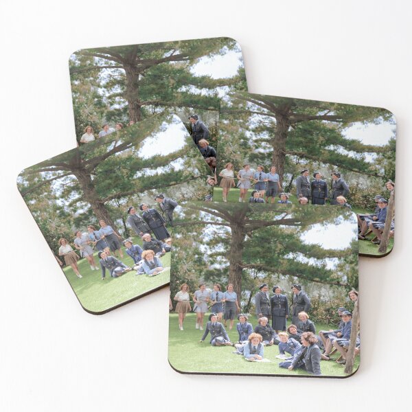 Item preview, Members of the Women's Auxiliary Air Force relaxing under trees designed and sold by Rarity-Color.