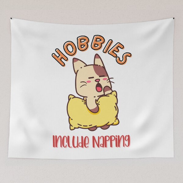 Item preview, hobbies include napping designed and sold by AbbigailIrene1.