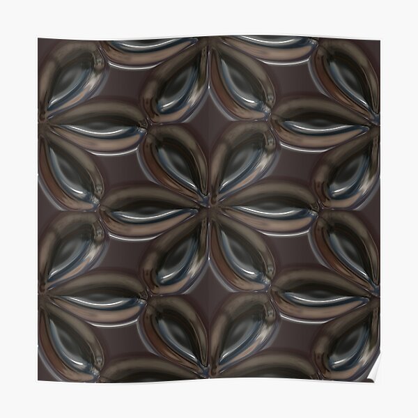 Smooth Metal Flower by Julie Everhart Poster