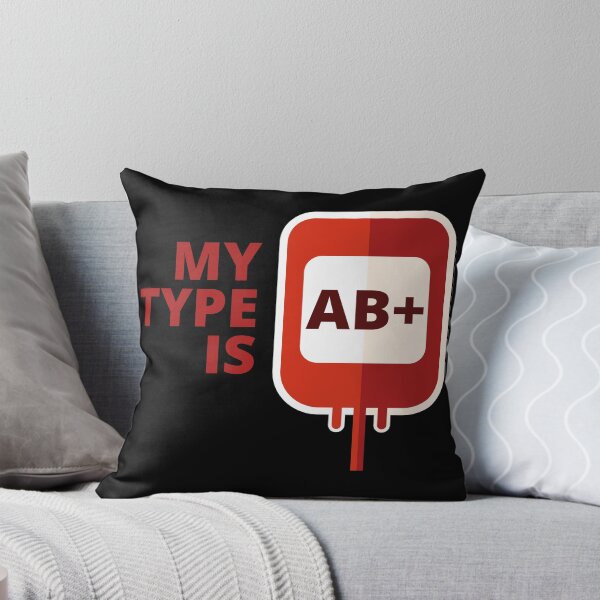 Item preview, My blood type is AB+ designed and sold by BRU Design.