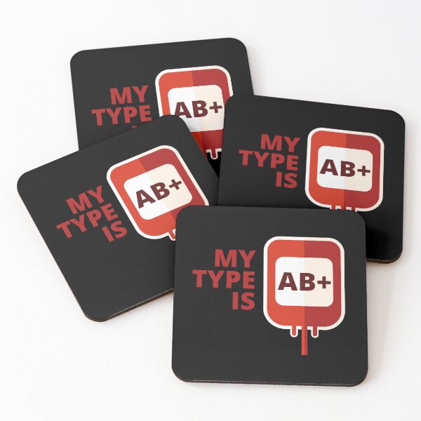 Item preview, My blood type is AB+ designed and sold by BRU Design.