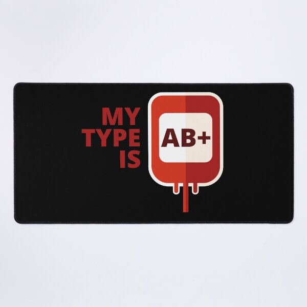 Item preview, My blood type is AB+ designed and sold by BRU Design.