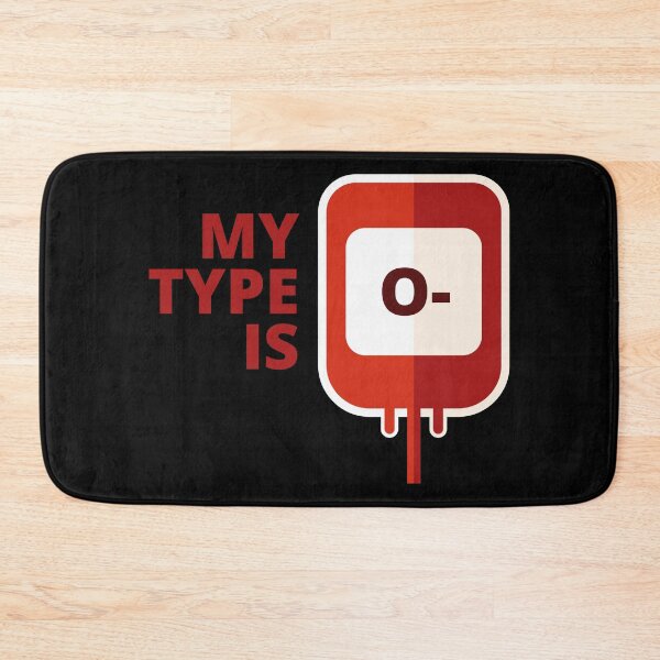 Item preview, My blood type is O- designed and sold by BRU Design.