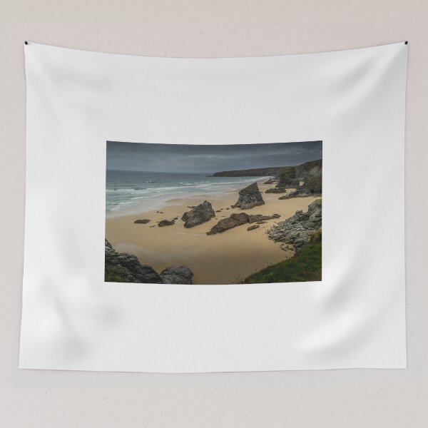 Item preview, A moody, overcast day at Bedruthan Steps on the Cornish Coast designed and sold by MichaelBShannon.