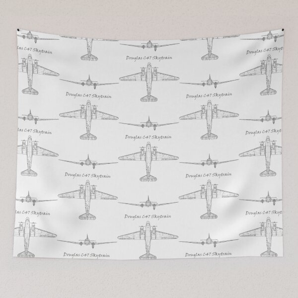 Item preview, Douglas C-47 Skytrain Airplane Blueprint  designed and sold by melaniarount.