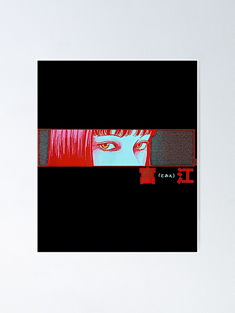 Junji Ito Tomie In Red Poster For Sale By Maocneiu375 Redbubble