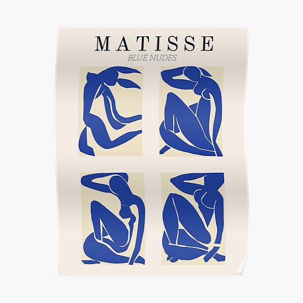 Henri Matisse - BLUE NUDES - Papiers Découpés  Poster
