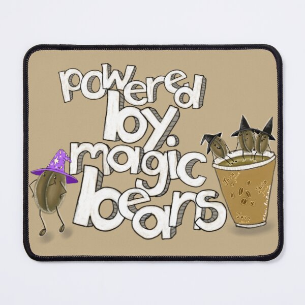 Item preview, Powered By Magic Beans Coffee Art designed and sold by Cherie Roe Dirksen.