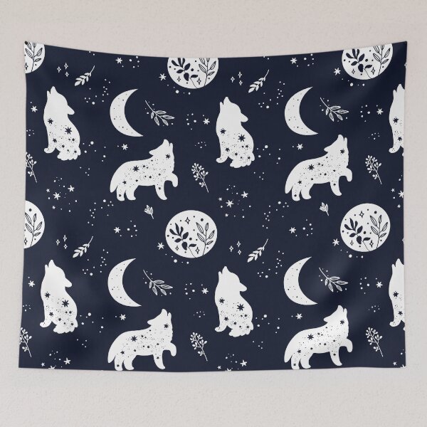 Item preview, Cute boho wolf animal  designed and sold by MobertsonArt.
