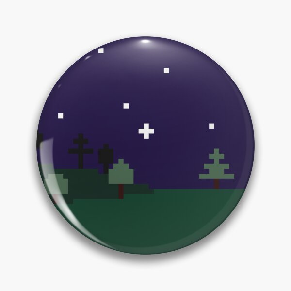 Item preview, Pixel Art Night Landscape designed and sold by Valentine145.