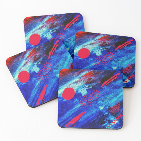 Aperçu de l'œuvre AZUL ET ROJO créée et vendue par Swooncake Press.