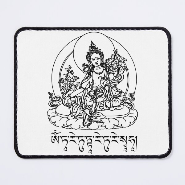 Item preview, Buddha Green Tara Mantra Tibetan Buddhism Vajrayana designed and sold by Dondoekia22.