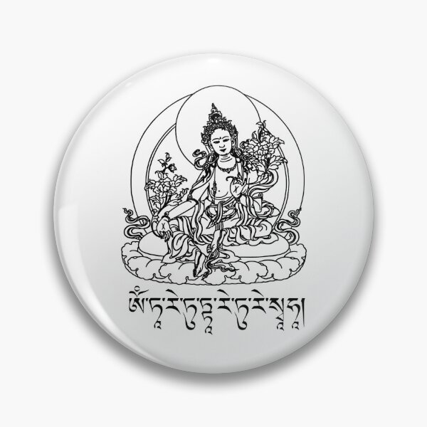 Item preview, Buddha Green Tara Mantra Tibetan Buddhism Vajrayana designed and sold by Dondoekia22.