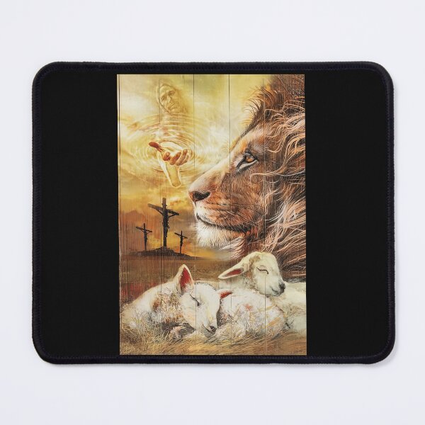 Item preview, My God Is Watching Me - God Lion With Sheep - Jesus Lion With Sheep designed and sold by HerBertTeee.