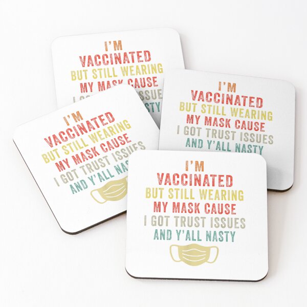 Item preview, I39;m Vaccinated But Still Wearing My Mask T-Shirt designed and sold by AnnLomachenko.